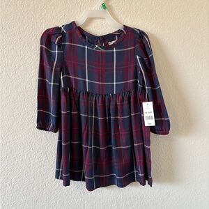Dip Red and Blue Plaid Dress